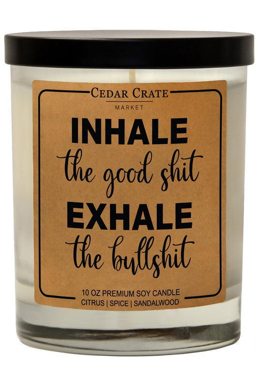 INHALE THE GOOD SOY CANDLE