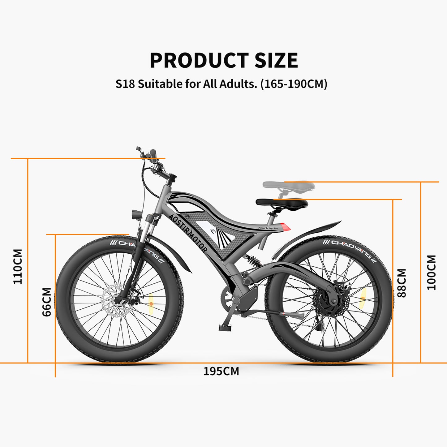 Hot Fat Tire Adults Electric Bicycle 26 In. Electric Mountain Bike