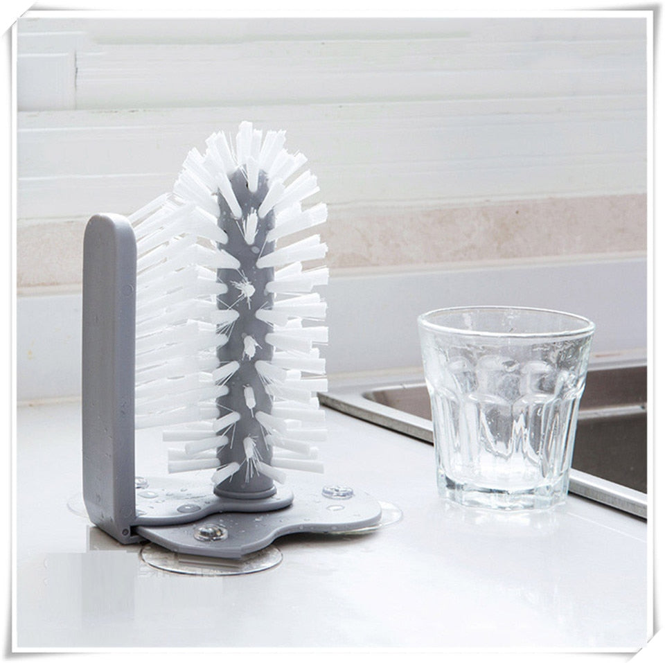 Cleaning Brush Cup Bottles Sink Kitchen Accessory