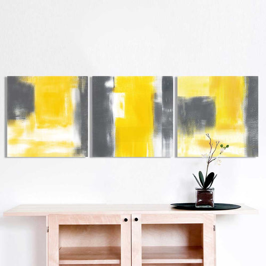 3 Pieces Print Nordic Abstract  Oil Painting