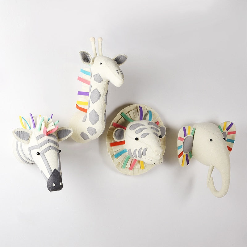 Handmade Animal Head Nursery Decor
