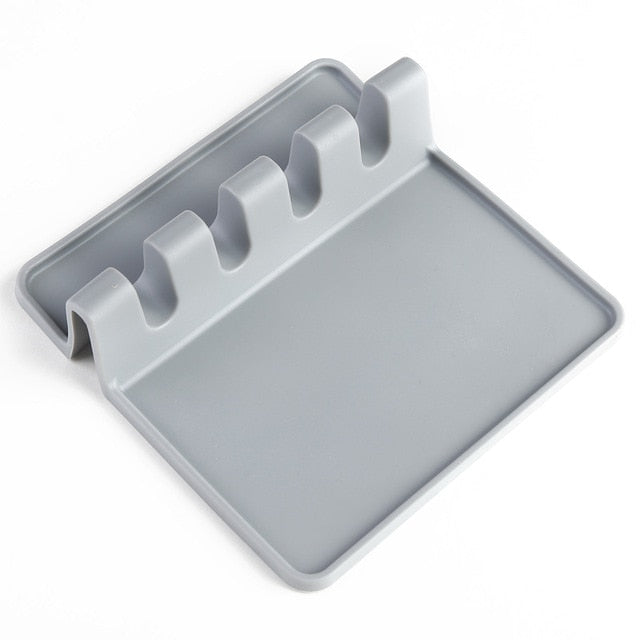 Estante de cuchara de silicona para utensilios de cocina