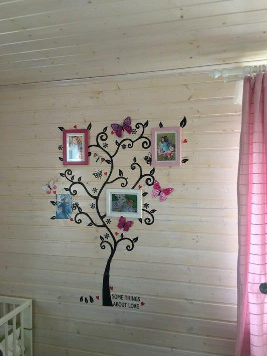 3D DIY Removable Photo Tree Wall Decals/Adhesive Wall Stickers Mural