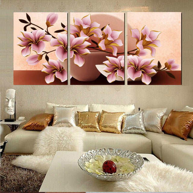 Canvas Painting City Street Wall Art No Frame