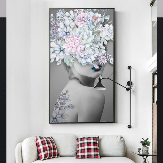 Flower Girl Oil Painting Awakening Canvas